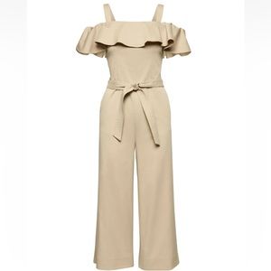 BNWT banana republic twill off shoulder jumpsuit size 4